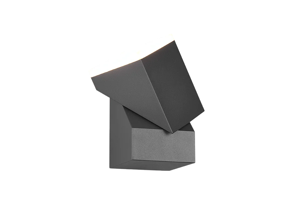 Applique da esterno LED, alluminio, antracite, 9x16x10,6 cm, Avon