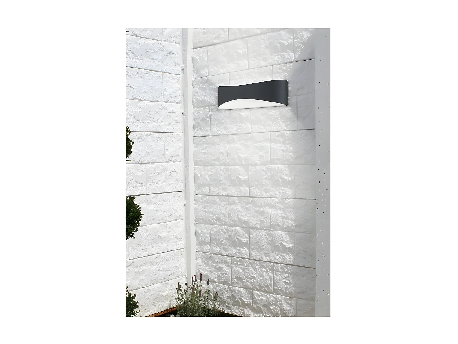 Applique extérieure  étanche bi-directionnelle anthracite -Trio - Konda