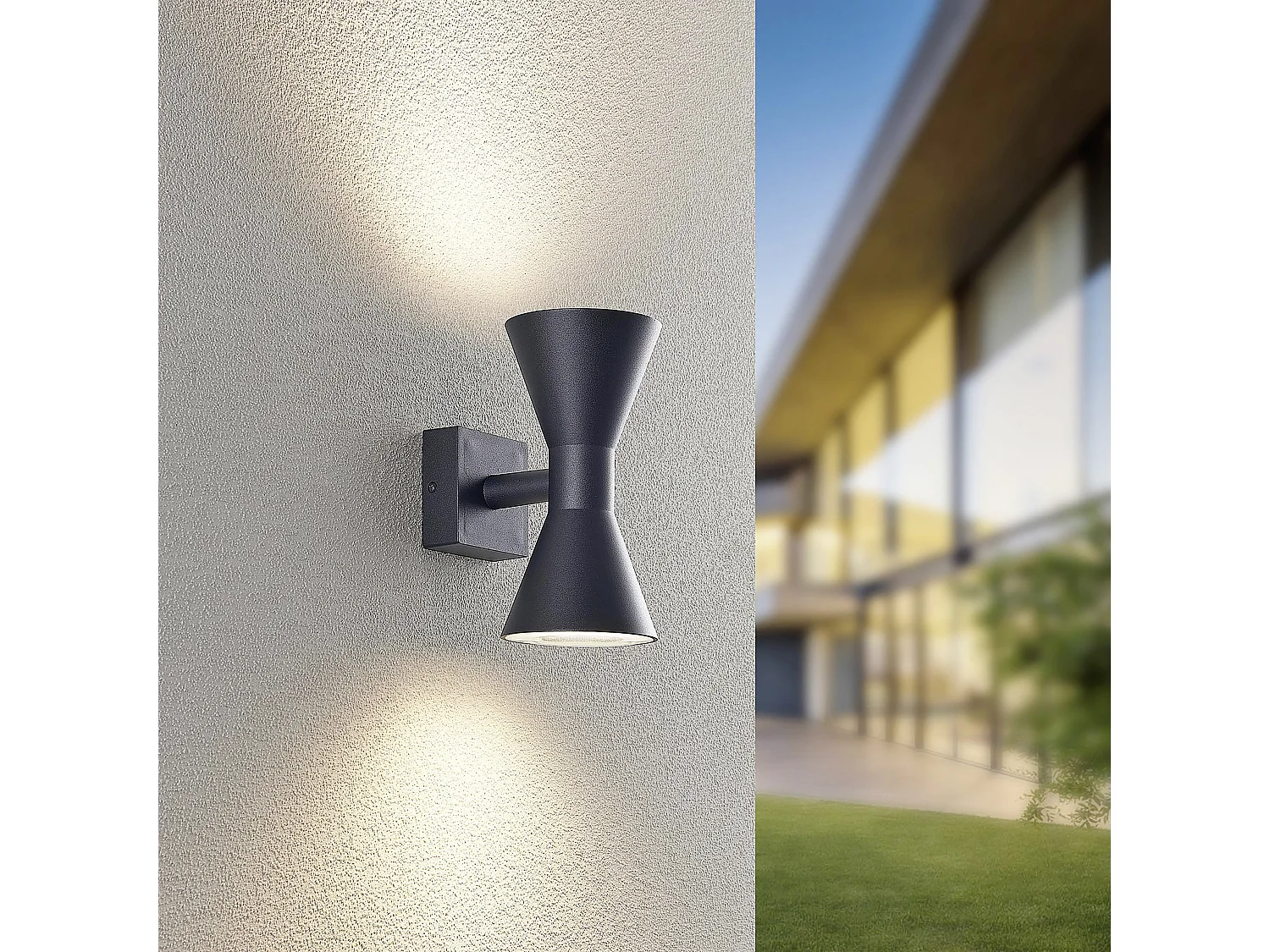 Wandlamp ARDAS - 0x0x20 cm - Zwart