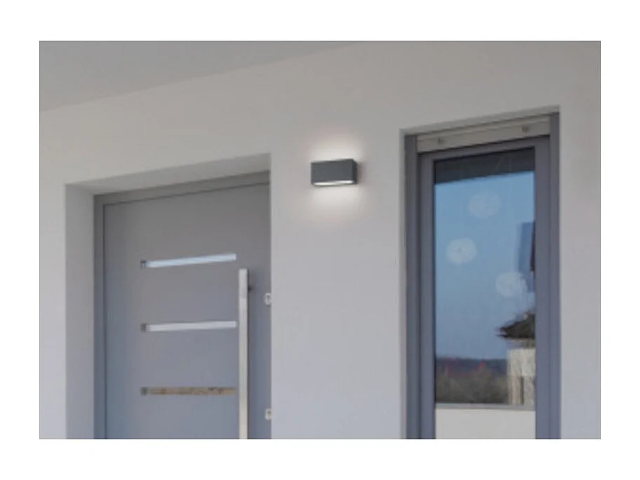 Applique extérieure étanche bi-directionnelle anthracite - Trio - Trent