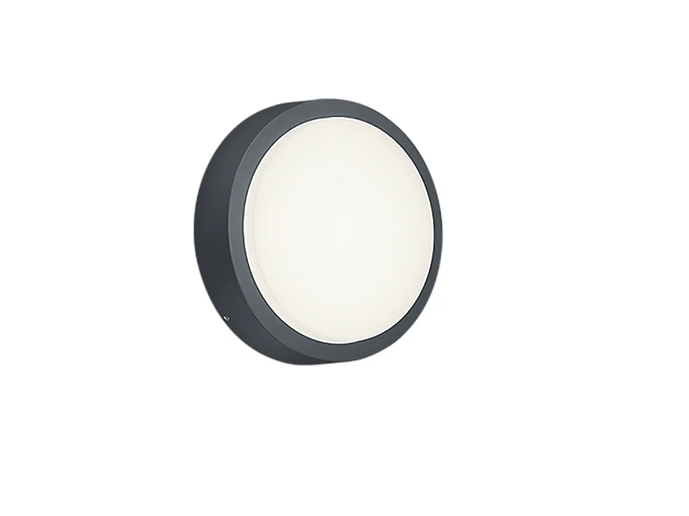 Applique da esterno LED, alluminio, antracite, 20x20x5,5 cm, Breg