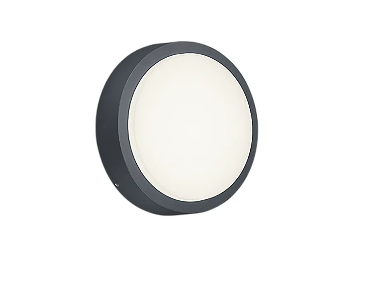 Applique da esterno LED, alluminio, antracite, 20x20x5,5 cm, Breg