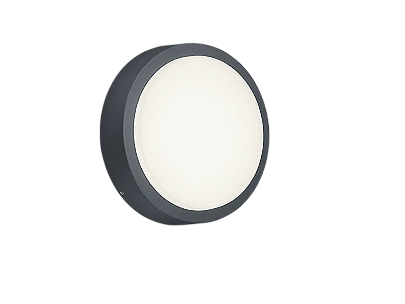 Applique da esterno LED, alluminio, antracite, 20x20x5,5 cm, Breg