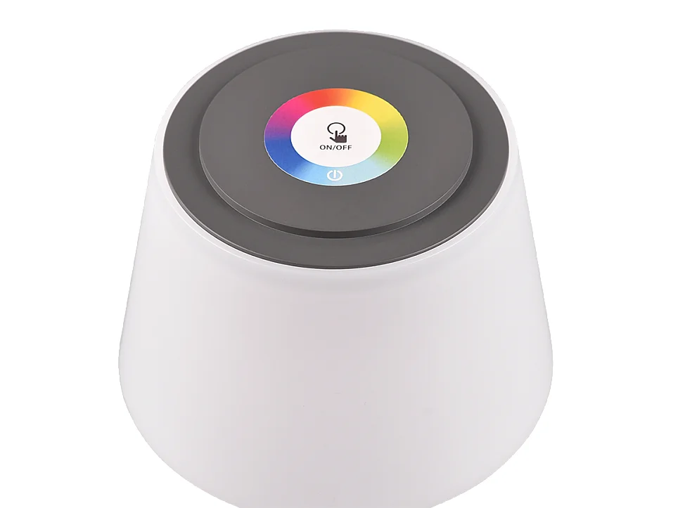 Lampada da tavolo da esterno LED, plastica, antracite, 13x30x13 cm, Sanchez