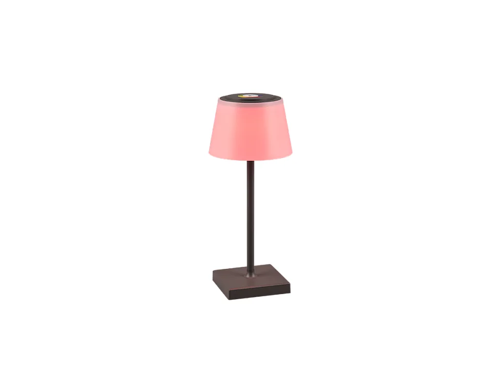 Lampada da tavolo da esterno LED, plastica, antracite, 13x30x13 cm, Sanchez