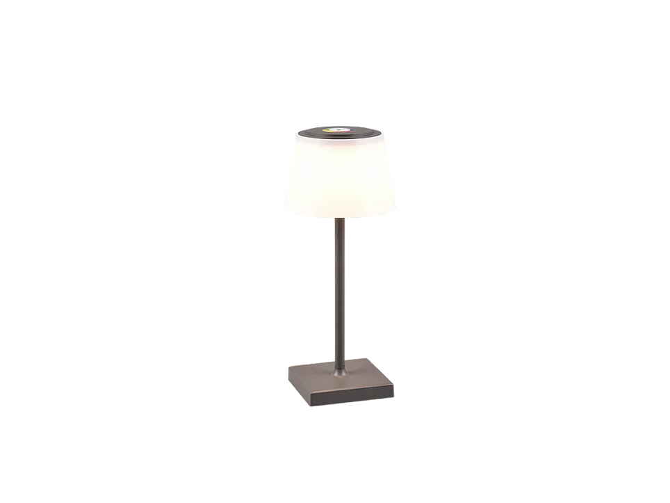 Lampada da tavolo da esterno LED, plastica, antracite, 13x30x13 cm, Sanchez