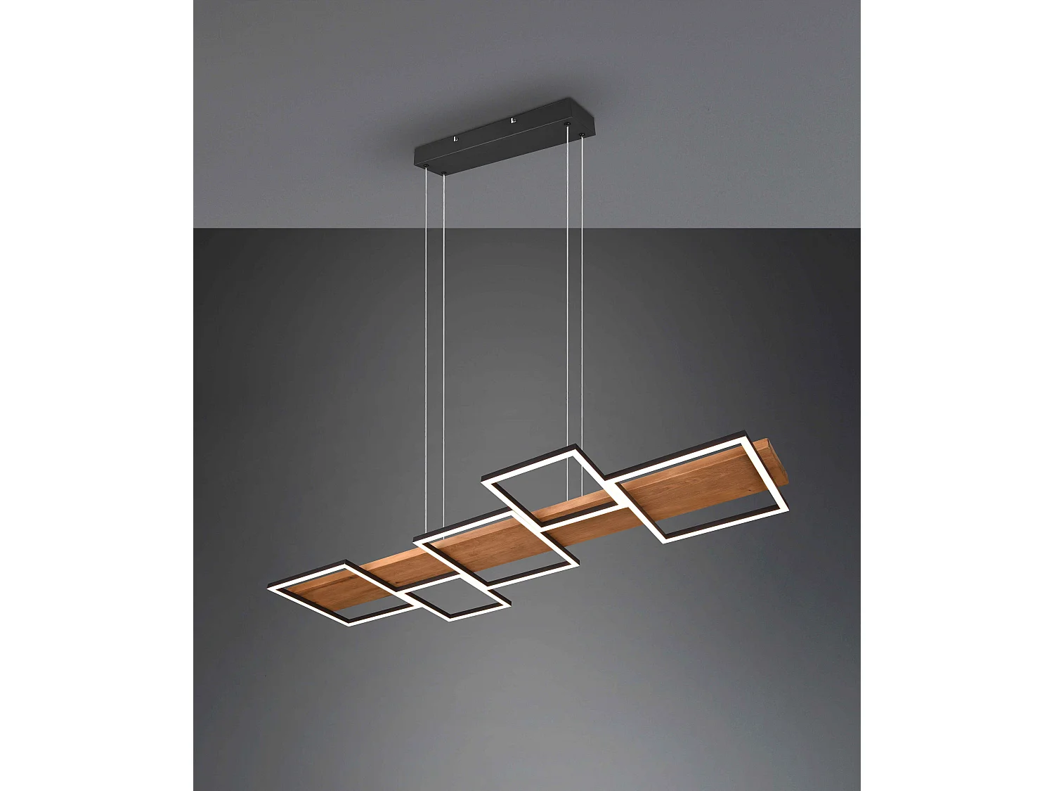 Suspension Led intégrée luminosité variable - Trio - Harper V