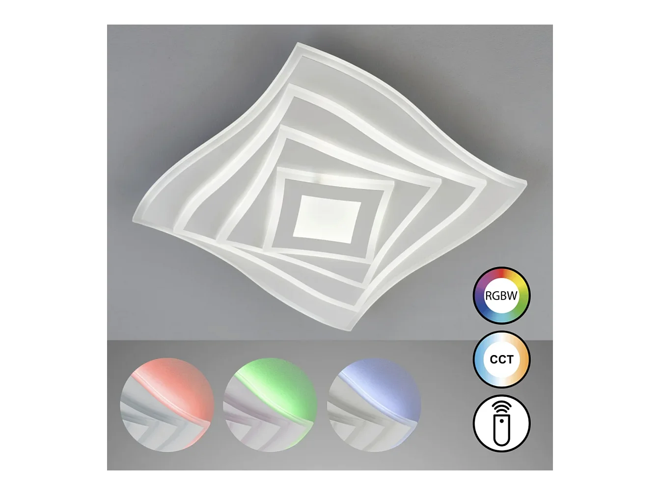 Plafonnier/applique Led CCT RGB Hero - Fischer & Honsel