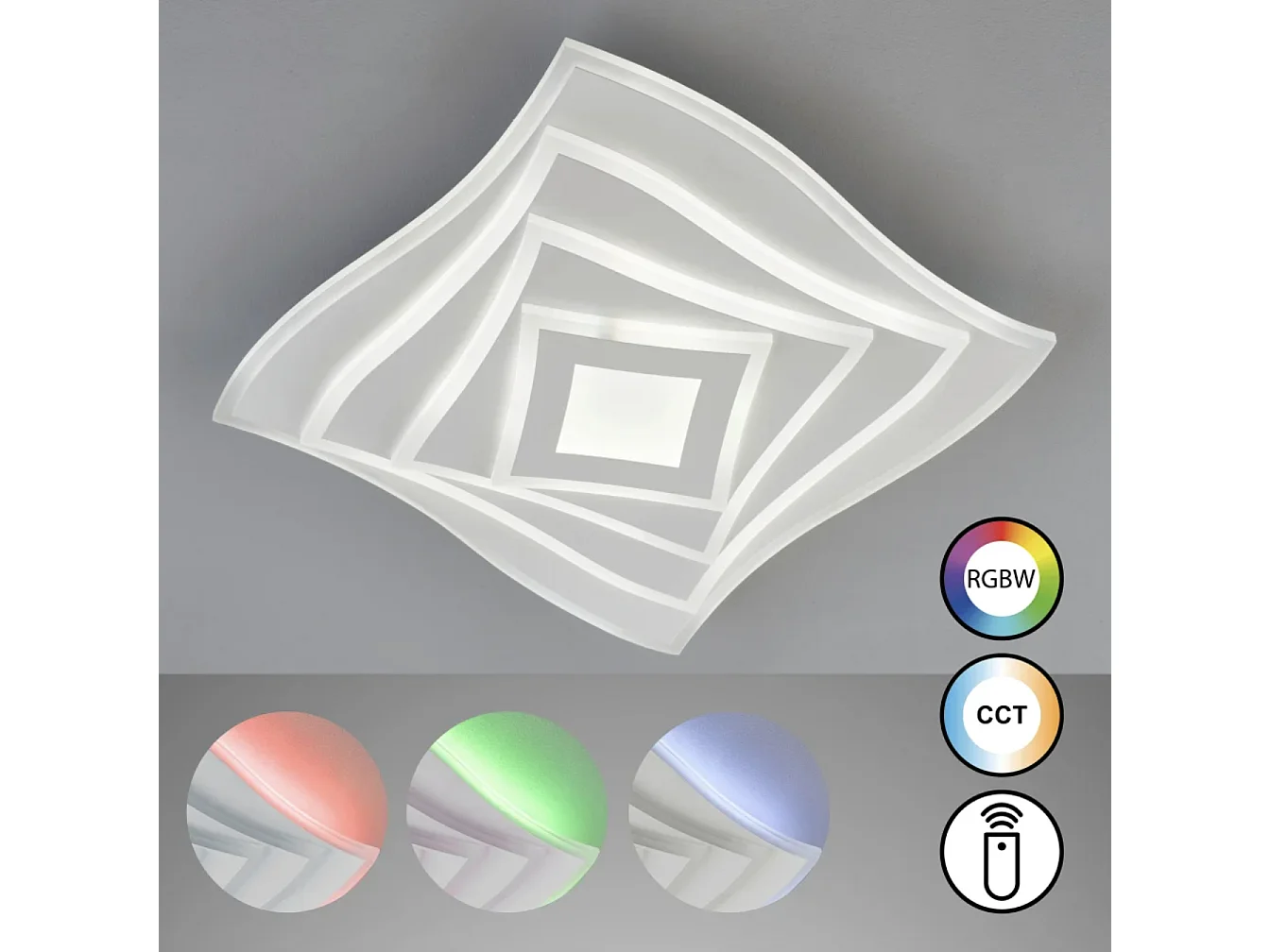 Plafonnier/applique Led CCT RGB Hero - Fischer & Honsel