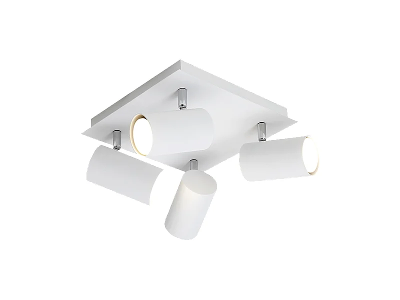Plafonnier Led 4 lampes culot GU10 - Trio - Marley IV
