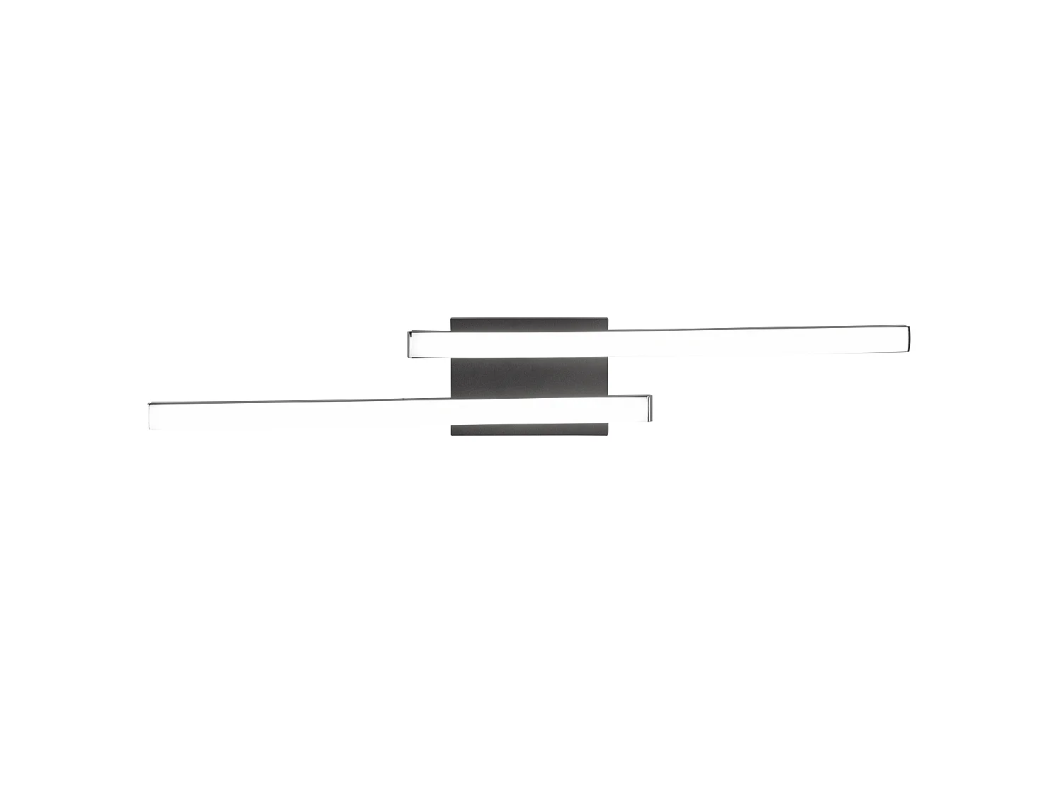Plafonnier Led intégrée 2x500 lumens noir - Trio - Route II