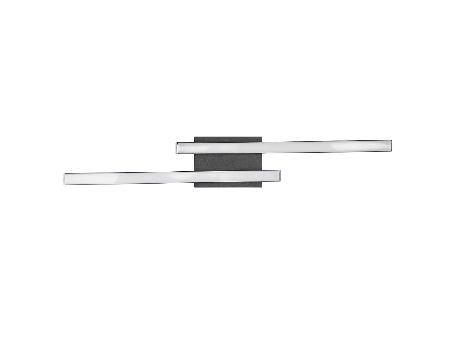 Plafonnier Led intégrée 2x500 lumens noir - Trio - Route II