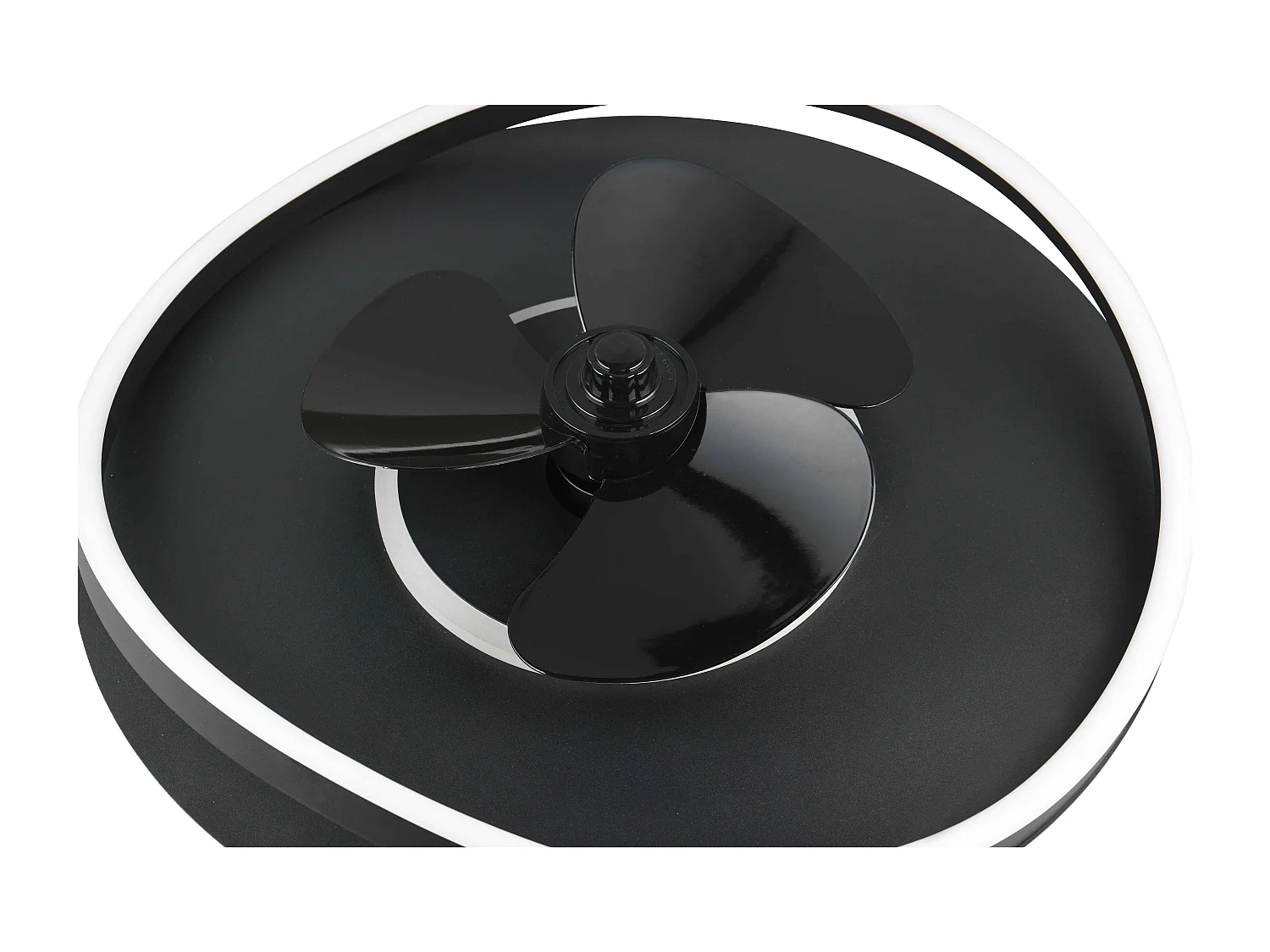 Plafoniera con Ventilatore estate/inverno, metallo, nero, D 50 cm Sortland