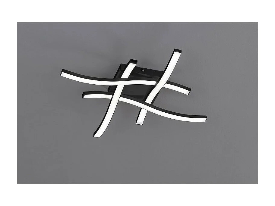 Plafonnier Led intégrée 4 sources lumineuses - Trio - Route IV