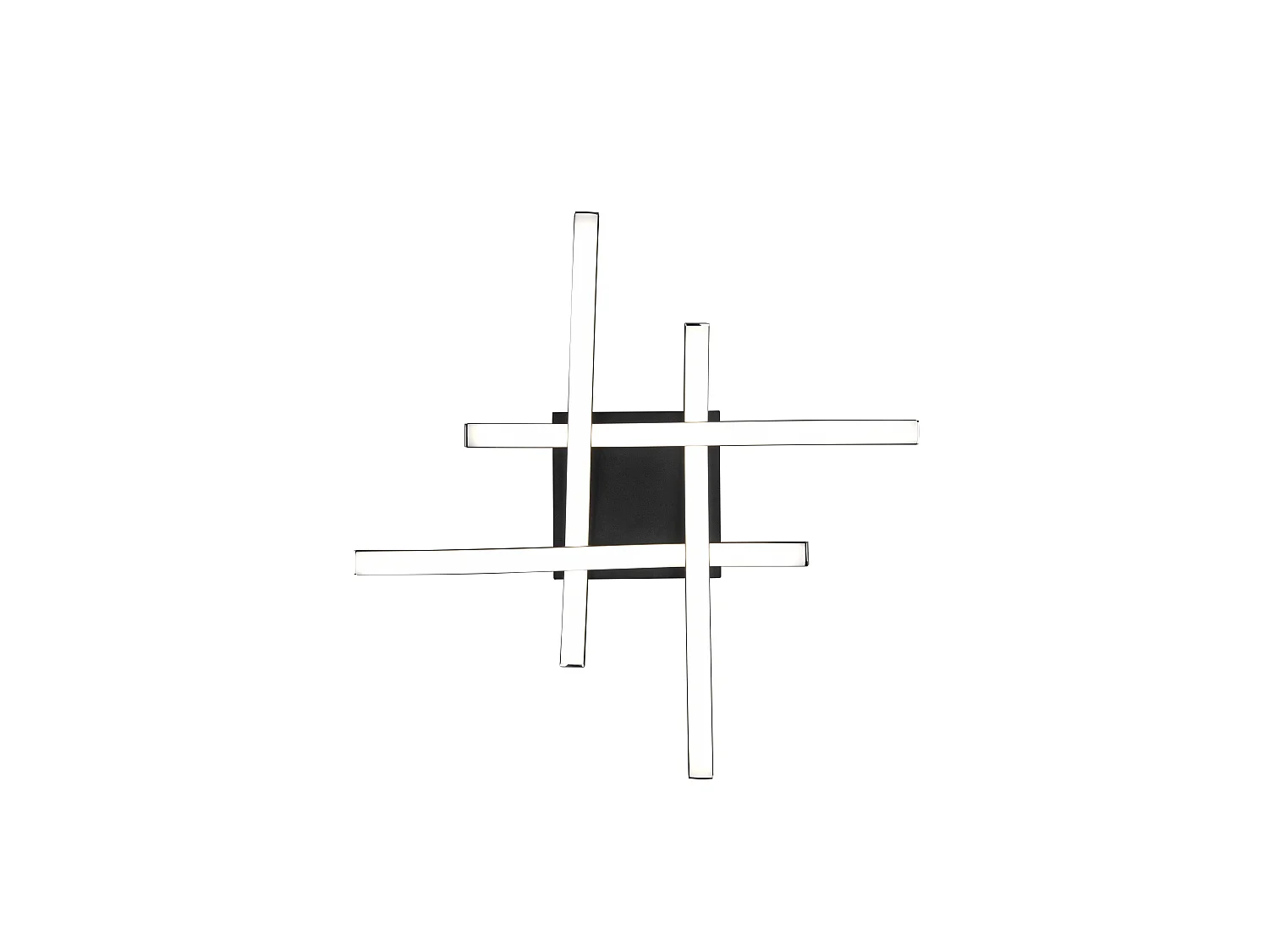 Plafondlamp ROUTE - 0x0x7 cm - Zwart