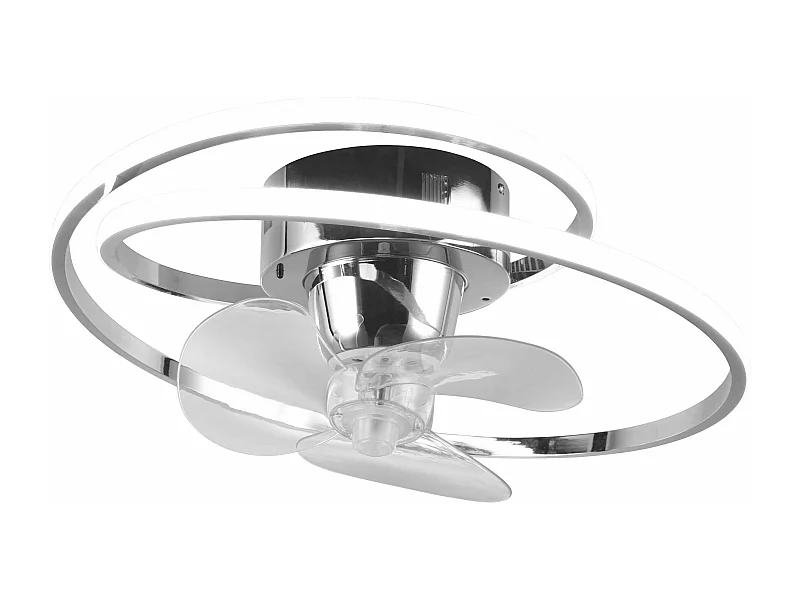 Plafoniera con Ventilatore estate/inverno, metallo, cromo, D 50 cm Umea