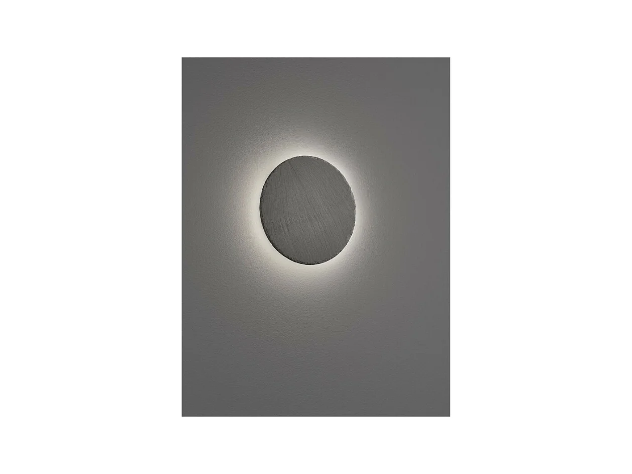 Applique Led murale ronde ardoise 9W 1000 lumens - Trio - Raven