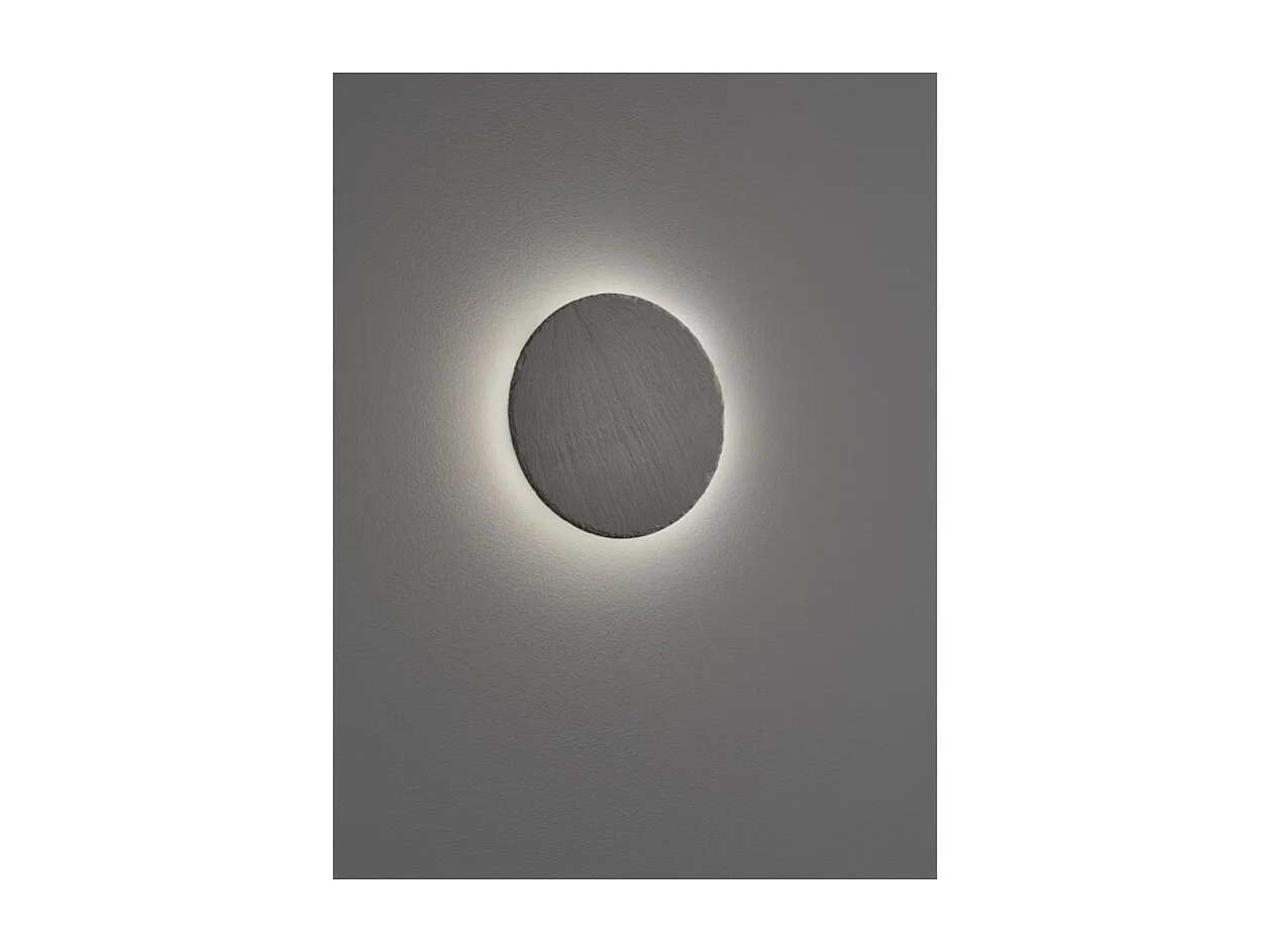 Applique Led murale ronde ardoise 9W 1000 lumens - Trio - Raven