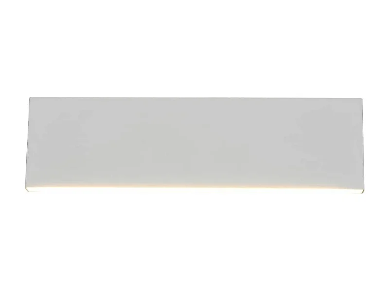 Applique LED bi-emissione, metallo, bianco, L 28 cm, Concha