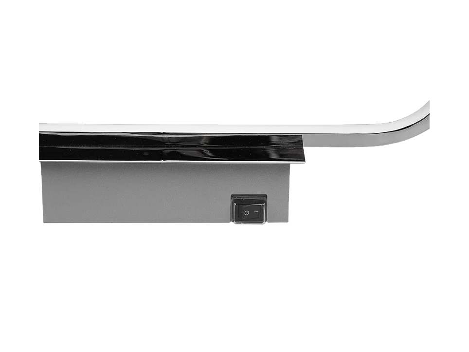 Applique LED, metallo, cromo, 40x7,5x14,8 cm, Gianni