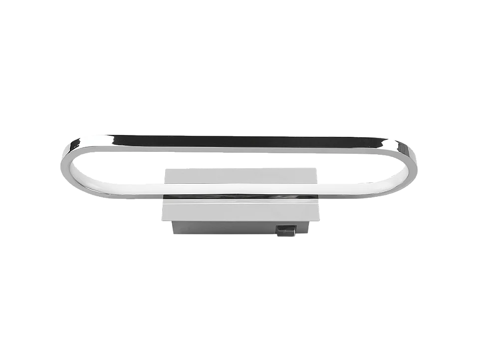 Applique LED, metallo, cromo, 40x7,5x14,8 cm, Gianni