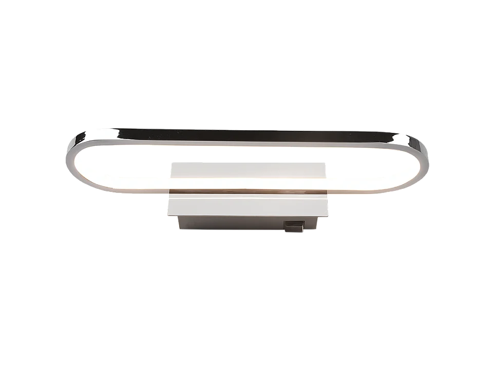 Applique LED, metallo, cromo, 40x7,5x14,8 cm, Gianni