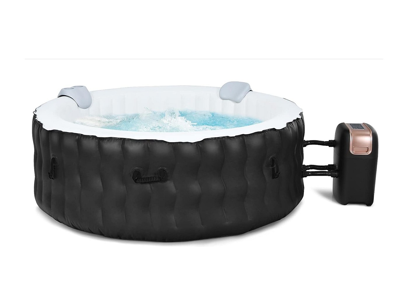 Spa Gonflable avec 108 Jets de Massage, 180 x 68 CM, Spa Rond Portable ...