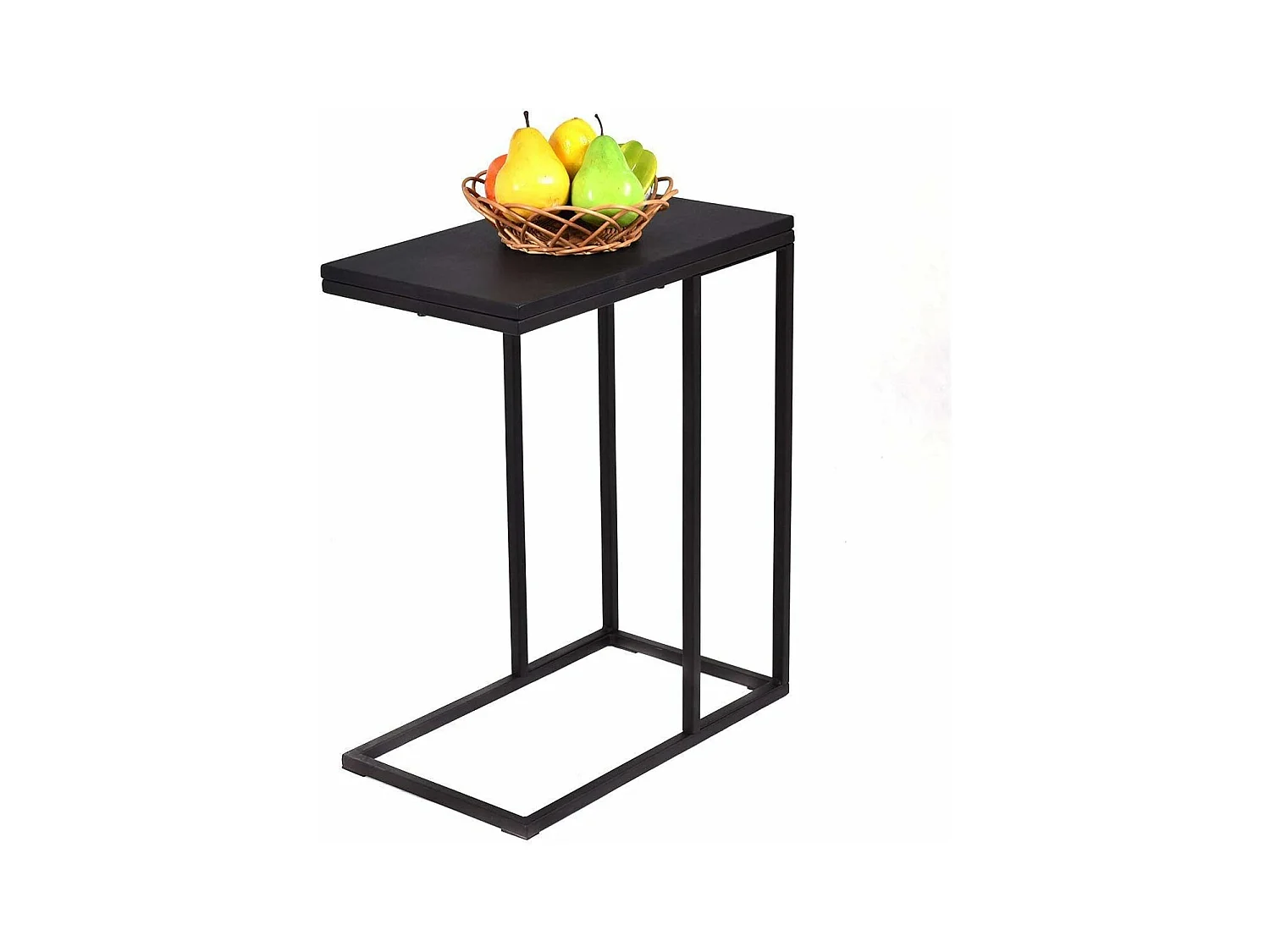 Table Basse de Salon Table d’Appoint Creux Noir pour Salle à Manger