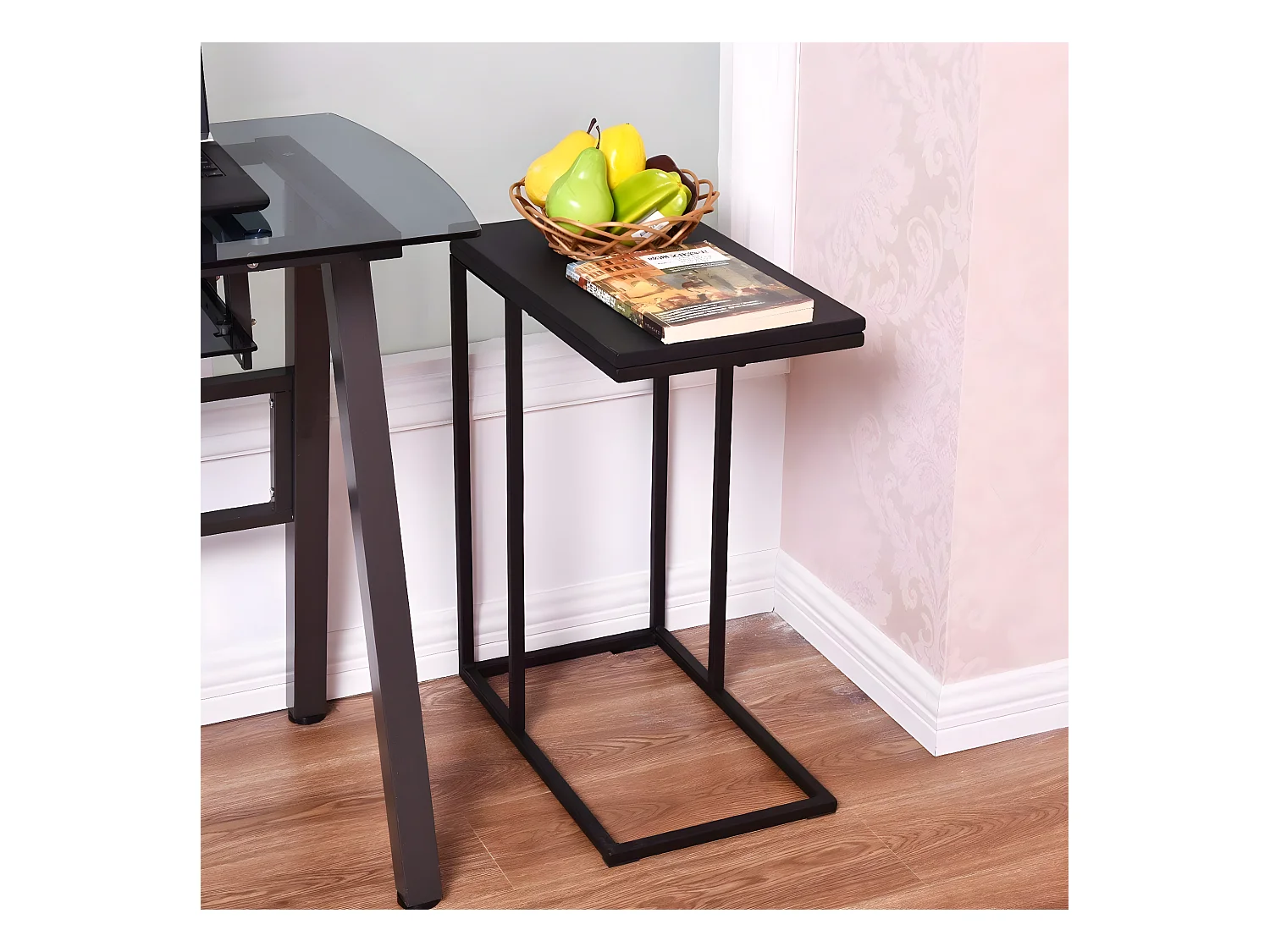 Table Basse de Salon Table d’Appoint Creux Noir pour Salle à Manger