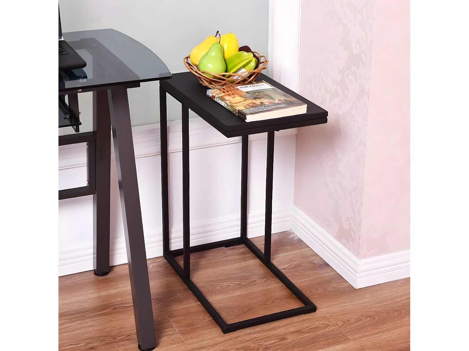 Table Basse de Salon Table d’Appoint Creux Noir pour Salle à Manger