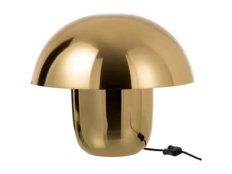 Lampe à Poser Design "Champignon" 40cm Or