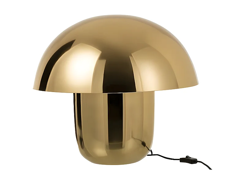 Lampe à Poser Design "Champignon" 50cm Or