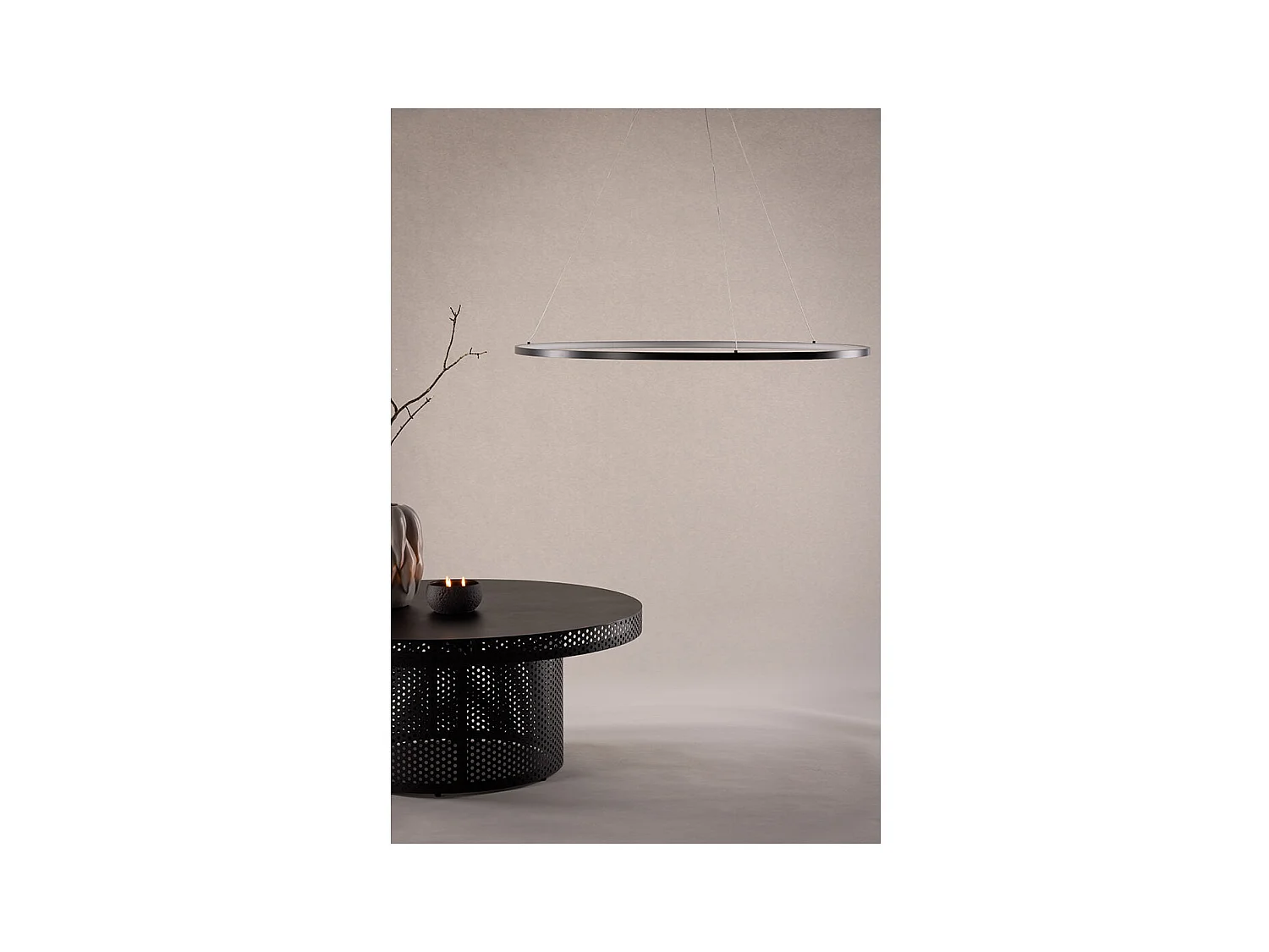 Lampe Suspension Design "Rodang" 100cm Noir