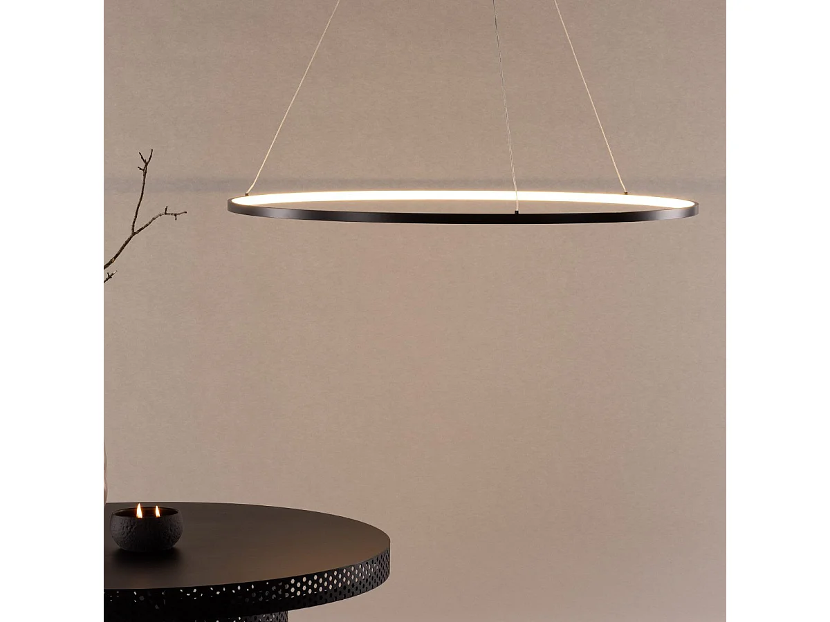 Rödäng verlichting hanglamp 100x100x6cm zwart.