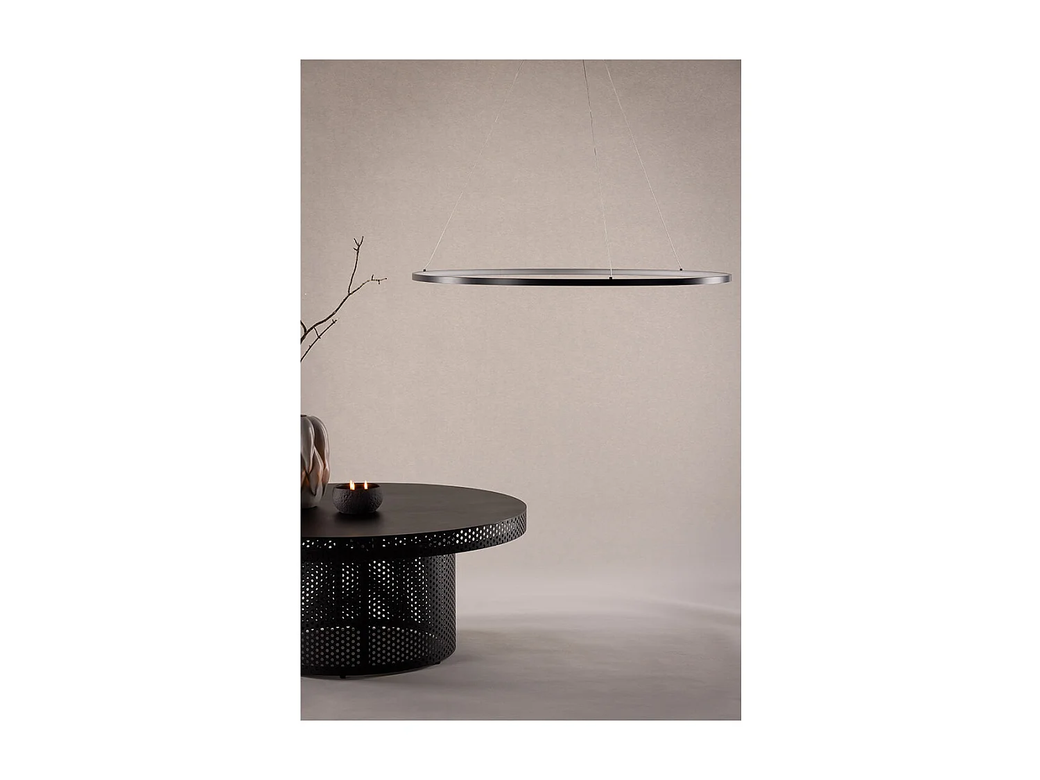 Rödäng verlichting hanglamp 100x100x6cm zwart.