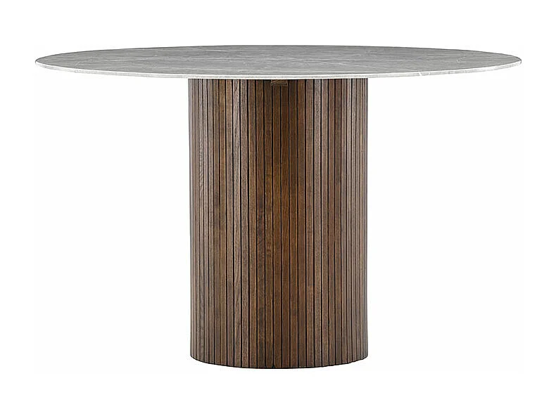 Table à Manger Ronde "Austin" 120cm Gris