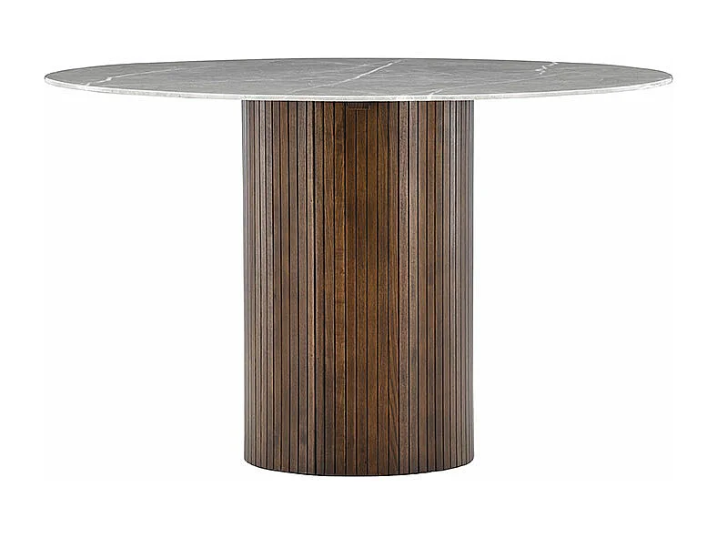 Table à Manger Ronde "Austin" 120cm Gris