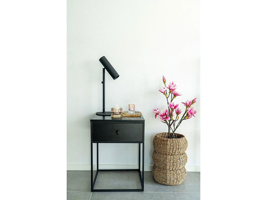Magnoliatræ plante artificielle H74 cm verte, rose.