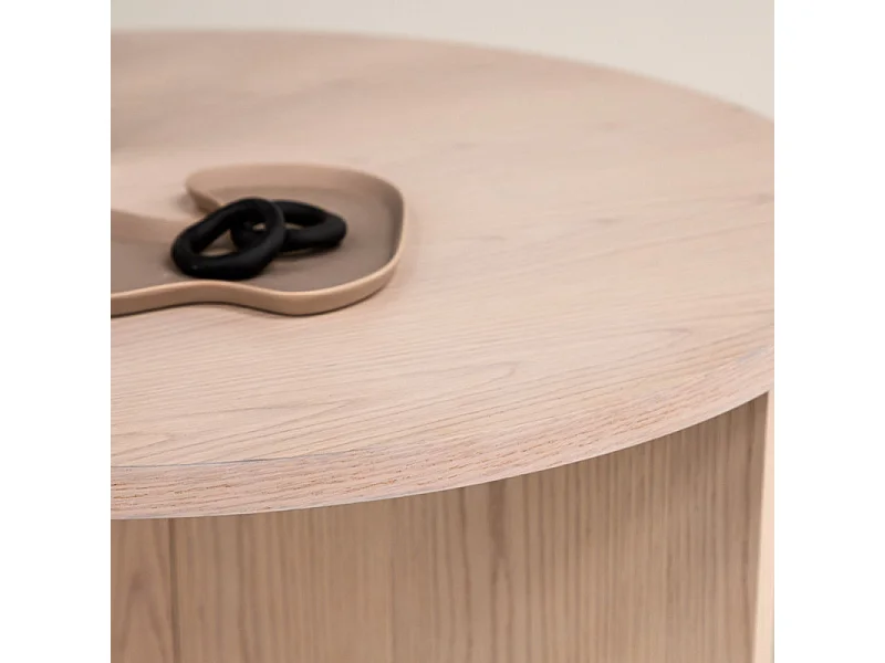 Table Basse Ronde "Salto" 65cm Naturel