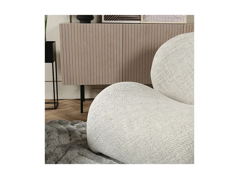 Sillón de diseño SOFIA – Elegancia atemporal-Kleur Licht beige