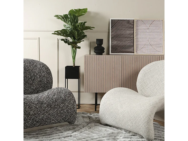 Fauteuil design SOFIA – Élégance intemporelle-Beige clair