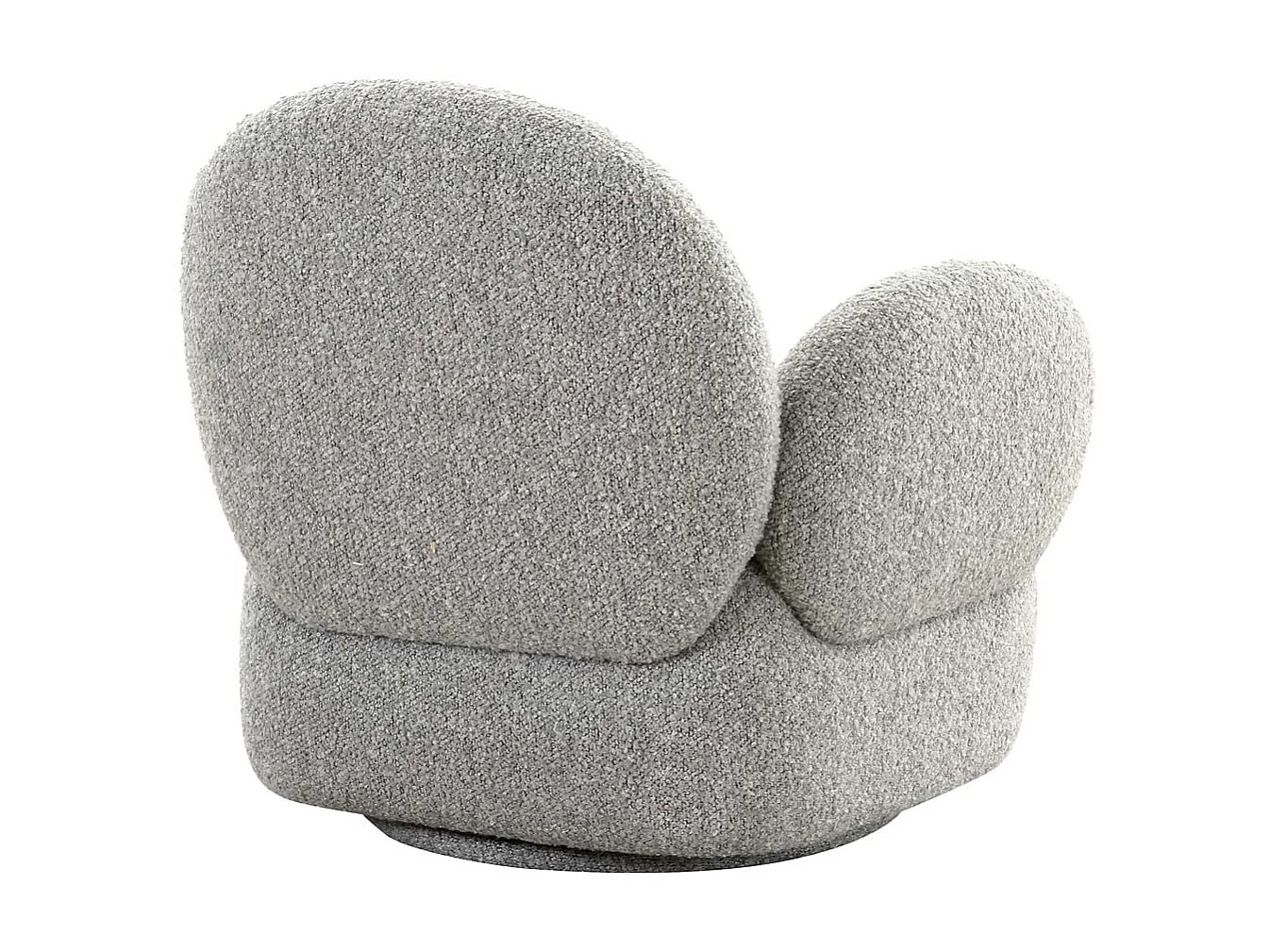 Messina fauteuil fonction pivotante gris clair.