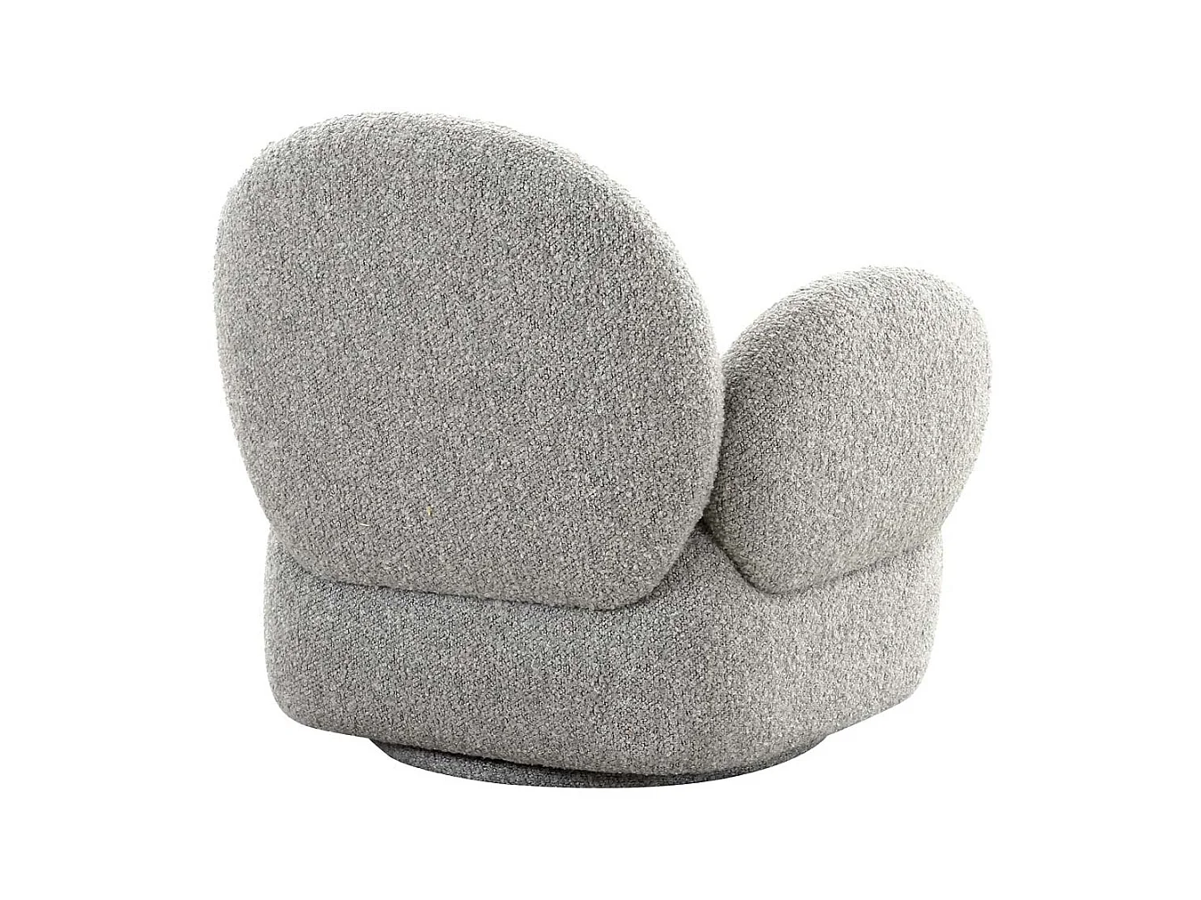 Messina fauteuil draaifunctie lichtgrijs.