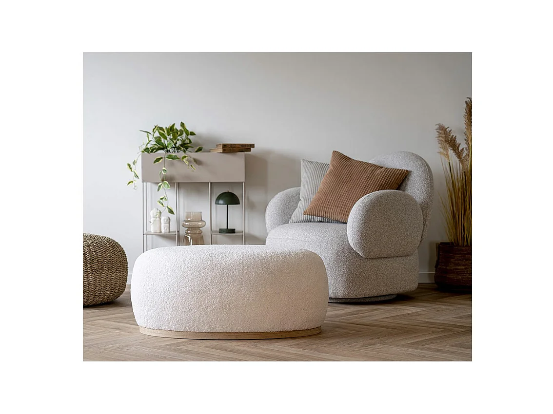Messina fauteuil draaifunctie lichtgrijs.