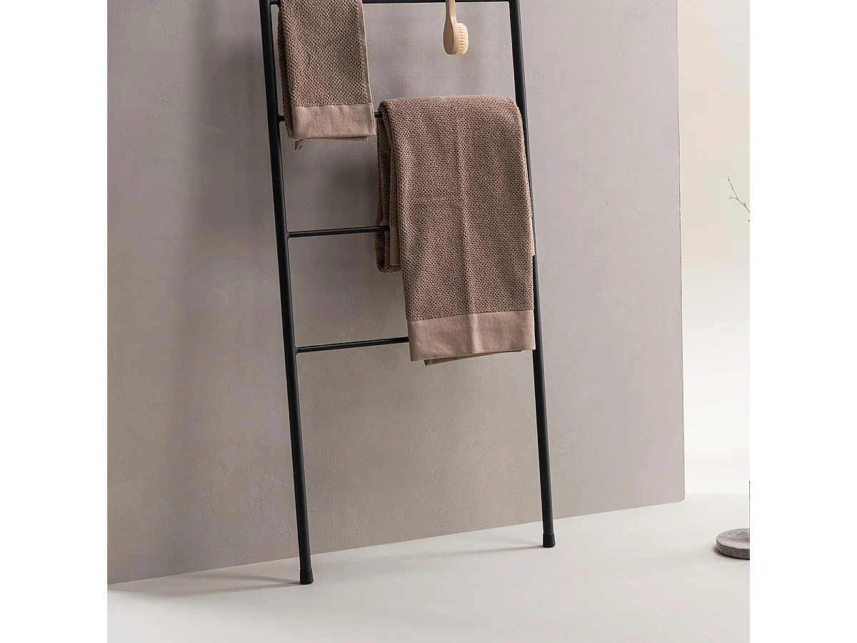 Drammen kapstok stalen ladderhanddoekhouder zwart.