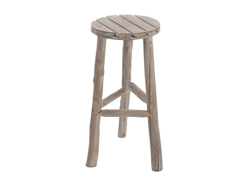 Tabouret en Bois "Wash" 53cm Naturel