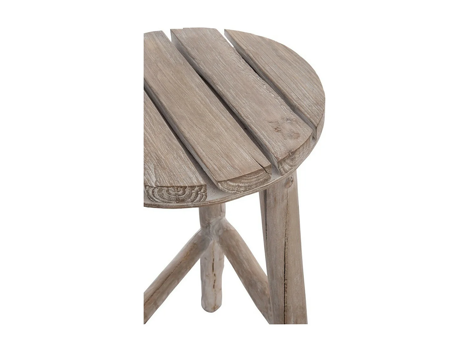 Tabouret en Bois "Wash" 53cm Naturel