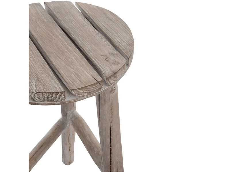 Tabouret en Bois "Wash" 53cm Naturel