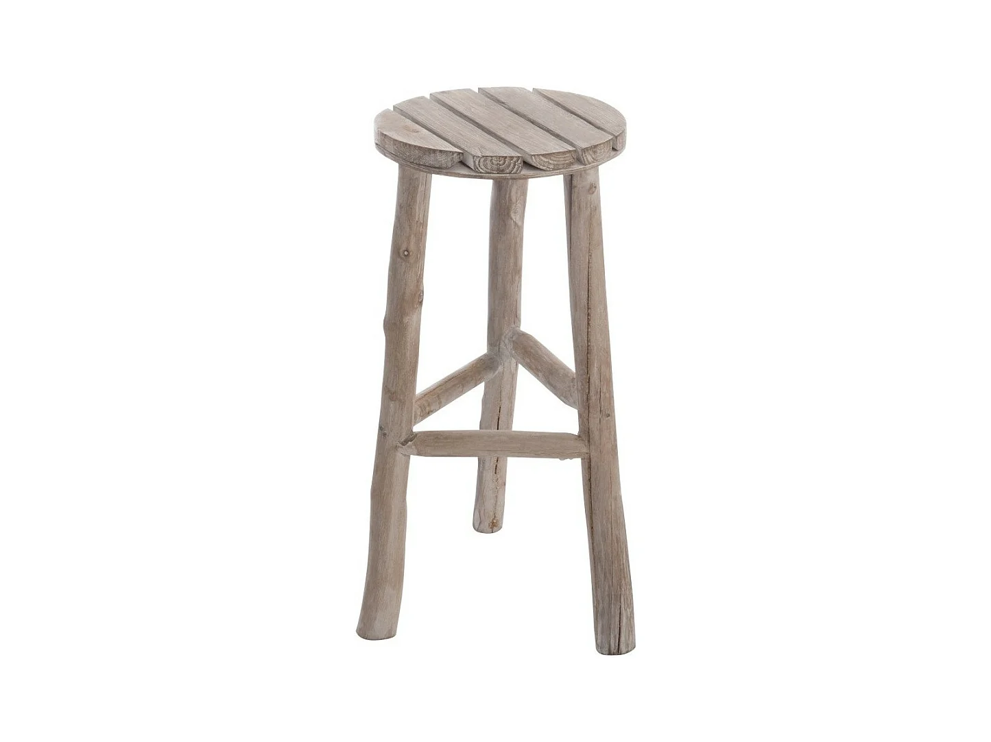 Tabouret en Bois "Wash" 53cm Naturel