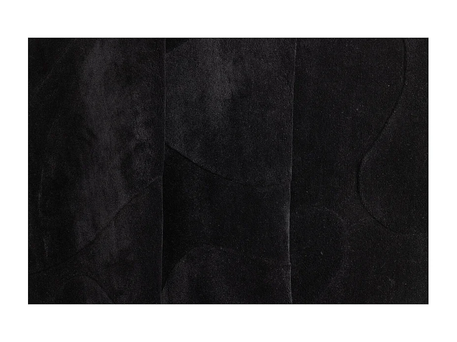 Tapis Déco Ovale en Laine "Enard" 175x290cm Noir